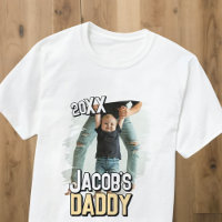 Daddy Modern Eenvoudige Grunge Custom Baby Foto