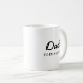 Daddy Modern Father’s Day Kids Names Script Koffiemok (Voorkant rechts)