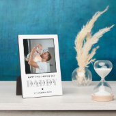 Daddy Modern Minimalistische Eerste Vaderdag Foto Fotoplaat (Zijkant)