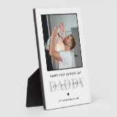 Daddy Modern Minimalistische Eerste Vaderdag Foto Fotoplaat (Zijkant)