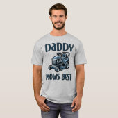 Daddy Mows Beste T-shirt (Voorkant volledig)