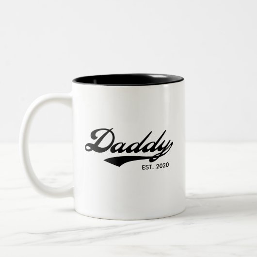 Daddy Mugs (année Est) - Mots Customisés (Gauche)