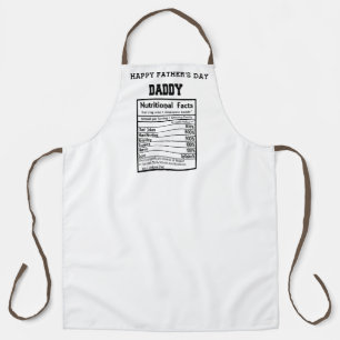 Daddy Nutritional Facts vaderdag schort