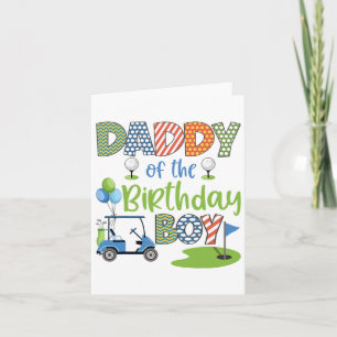 Daddy of the Birthday Boy Golfliefhebber Familie M Kaart