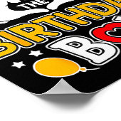 Daddy Of The Birthday Boy Shirt Matching Dad Son F Poster (Hoek)