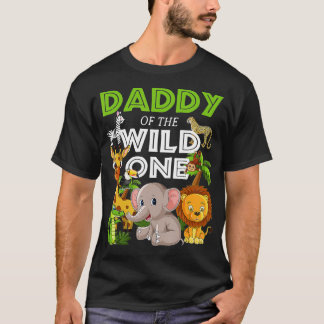 Daddy Of The Wild One Zoo Birthday Safari Jungle A T-shirt
