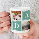 Daddy Photo Collage Custom Giant Coffee Mug<br><div class="desc">Customisez cette tasse avec vos propres photos et offrez-la en cadeau! !</div>