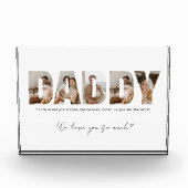 Daddy Photo Collage Vaderdag Photo Blocks Fotoblokken (Voorkant)