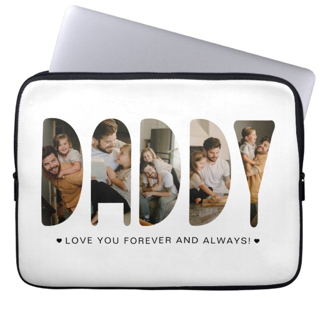 DADDY Photo Letters Laptop Sleeve (Voorkant)