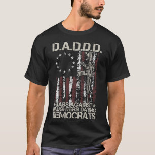 Daddy Pistool Dads Tegen Dochters Dating Democrats T-shirt