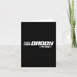 Daddy Pit Crew Race Auto Verjaardag Familie Racing Kaart