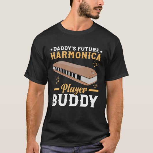 Daddy s Future Harmonica Player Harmonica Mouth Or T-shirt (Voorkant)