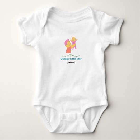 Daddy’s Little Star - Cute Father and Baby Romper (Voorkant)