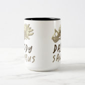 Daddy Saurus Dinosaur Mug (Centre)