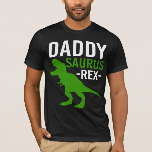 Daddy Saurus T-Rex T-shirt (Voorkant)