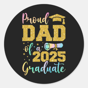 Daddy Senior 2025 Trotse vader van een CL van 2025 Ronde Sticker