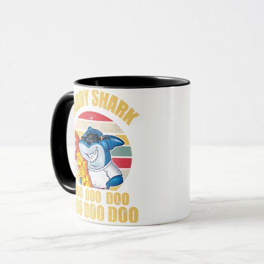 Daddy Shark Doo Doo Doo Vaders Dag 2024 Mok (Voorkant links)