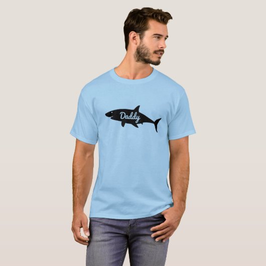 DADDY SHARK MANNEN TSHIRT (Voorkant volledig)