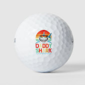 Daddy Shark  Vaderdag Golfballen (Voorkant)