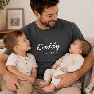 Daddy T-shirt Op maat gemaakte vader shirt Vader