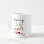 Daddy the Super Hero Koffiemok (Voorkant links)