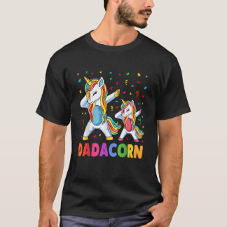 Daddy Unicorn Dadacorn Vaderdag Papa Verjaardag T-shirt