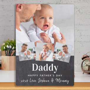 DADDY Vaderdag 4 Photo Collage Chalkboard Plaq Fotoplaat