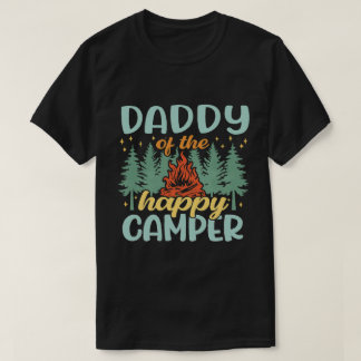 Daddy van het Happy Camper Retro Camping T-shirt
