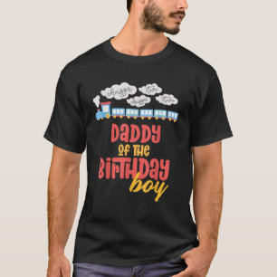 Daddy Verjaardag Jongen Trein Ik ben 2 Twee Jaar O T-shirt