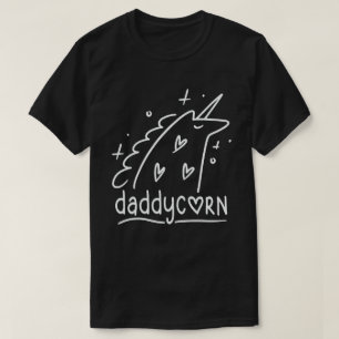 Daddycorn Funny Unicorn Dad Vaderdag Gift T-shirt