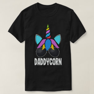 Daddycorn Grappige Eenhoorn Vader Vaderdag Cadeau T-shirt