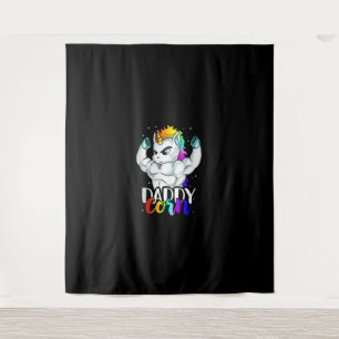 Daddycorn Unicorn Dad Daddy Man Unique Family Chri Wandkleed