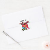 daddyisafarmerTEE Vierkante Sticker (Envelop)