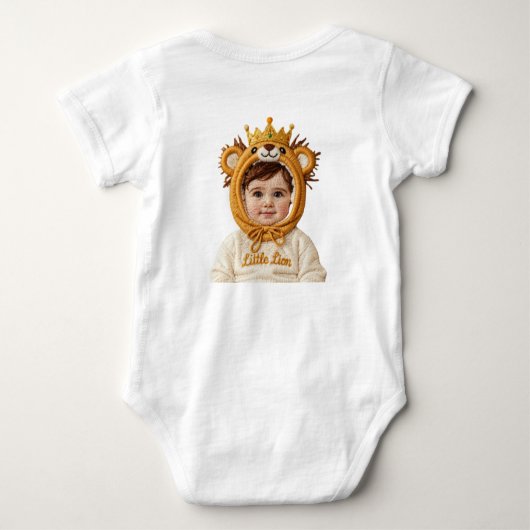 Daddy's Adorable Miniature Bear Romper (Achterkant)