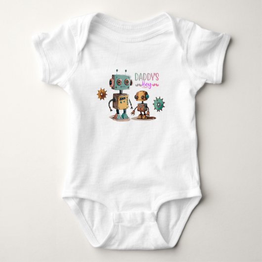 "Daddy's Boy" Robotontwerp Romper (Voorkant)