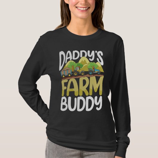Daddy's Farm Buddy for a Farmer T-shirt (Voorkant)