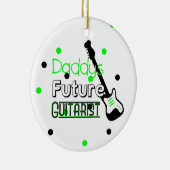 Daddys Future Guitarist Keramisch Ornament (Rechts)
