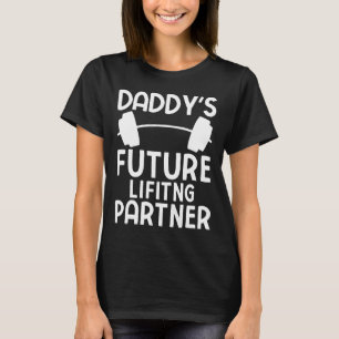 Daddy's Future Lifting Partner Grappige Bodybuildi T-shirt