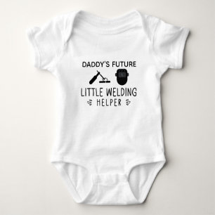 Daddy's Future Little Welding Helper Welding Werk Romper