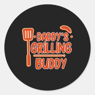 Daddy's Grilling Buddy Familie BBQ Mastercl - Ronde Sticker
