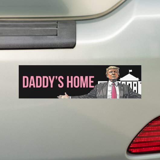 Daddy's Home President Trump Bumpersticker (Op auto)