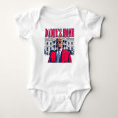 Daddy's Home Rood Wit & Blauw Trump Romper (Voorkant)