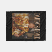 Daddy's Home Trump 2024 Leopard Funny Fleece Deken (Voorkant (Horizontaal))