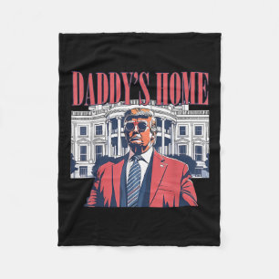 Daddys Home, Trump 2024 Neem Amerika terug Fleece Deken
