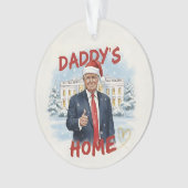 Daddy's Home Trump Keepsake Acrylic Ornament (voorkant)