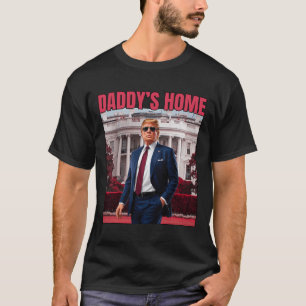 Daddy's Home Trump Return 45 47 Grappig Trump 2024 T-shirt
