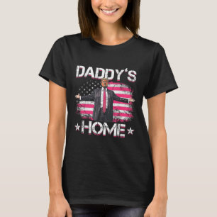 Daddys Home Trump Roze 2024 Grappig Trump Take Ame T-shirt
