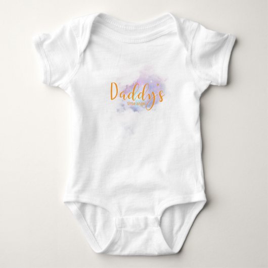 Daddy's kleine krijgers engel baby body  romper (Voorkant)