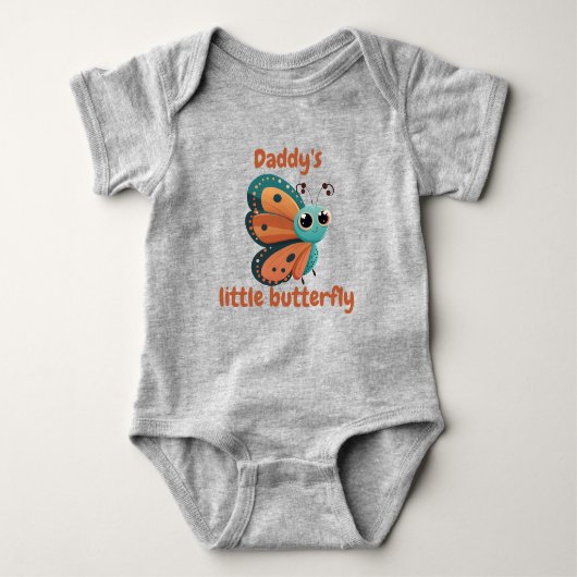 Daddy's kleine vlinder romper (Voorkant)