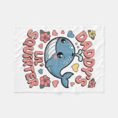 Daddys Lil Squirter Grappig Ongepaste Volwassen Hu Fleece Deken (Voorkant (Horizontaal))